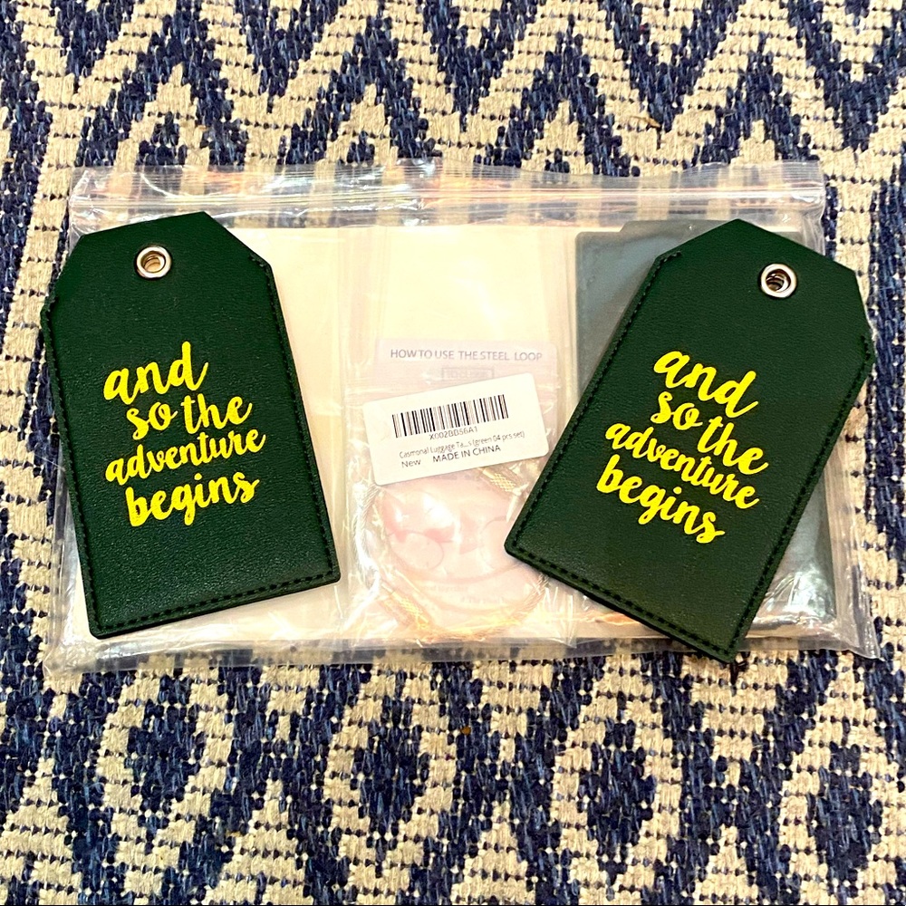 Casmonal luggage tag 4pk